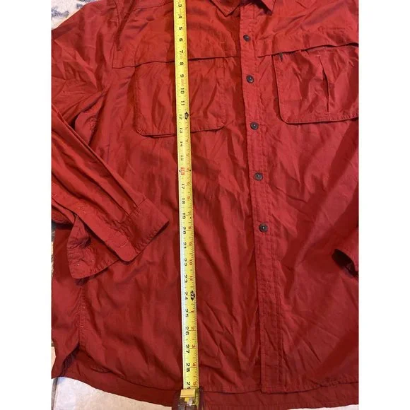 REI Mens‎ orange 2XL fishing hiking shirt - Picture 3 of 11